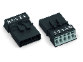 Plug; 5-pole; 1,50 mm; black