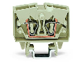 2-conductor miniature through terminal block; 2.5 mm²; with test option; suitable for Ex e II applications; center marking; for DIN-15 rail; CAGE CLAMP®; 2,50 mm²; light gray