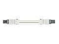pre-assembled interconnecting cable; Eca; Socket/plug; 2-pole; Cod. L; H05VV-F 2 x 2.5 mm; 6 m; 2,50 mm; dark gray