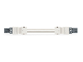 pre-assembled interconnecting cable; Eca; Socket/plug; 2-pole; Cod. L; H05VV-F 2 x 1.5 mm; 8 m; 1,50 mm; dark gray