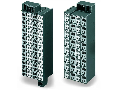 Matrix patchboard; 32-pole; Marking 1-32; Colors of modules: gray/white; Module marking, side 1 and 2 vertical; 1,50 mm²; dark gray