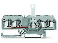 4-conductor disconnect terminal block; for DIN-rail 35 x 15 and 35 x 7.5; 4 mm; CAGE CLAMP; 4,00 mm; gray