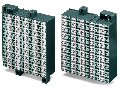 Matrix patchboard; 80-pole; Marking 1-80; Colors of modules: gray/white; Module marking, side 1 and 2 vertical; 1,50 mm²; dark gray