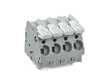 PCB terminal block; lever; 6 mm²; Pin spacing 7.5 mm; 4-pole; CAGE CLAMP®; 6,00 mm²; gray