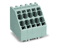 2-conductor PCB terminal block; 10 mm; Pin spacing 7.5 mm; 8-pole; Push-in CAGE CLAMP; 10,00 mm; light gray