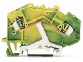 2-conductor ground terminal block; 4 mm; center marking; for DIN-rail 35 x 15 and 35 x 7.5; CAGE CLAMP; 4,00 mm; green-yellow