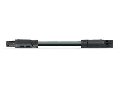 pre-assembled interconnecting cable; Eca; Socket/plug; 3-pole; Cod. A; H05VV-F 3G 2.5 mm; 1 m; 2,50 mm; black