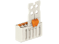 1-conductor female plug; Gripping plate sliding connector release; 1.5 mm; Pin spacing 3.5 mm; 12-pole; 1,50 mm; light gray