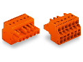 2-conductor female connector; 2.5 mm²; Pin spacing 5.08 mm; 8-pole; 2,50 mm²; orange