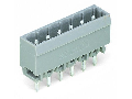 THT male header; 1.0 x 1.0 mm solder pin; straight; Pin spacing 5 mm; 12-pole; gray