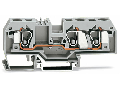 3-conductor through terminal block; 10 mm; center marking; for DIN-rail 35 x 15 and 35 x 7.5; CAGE CLAMP; 10,00 mm; orange