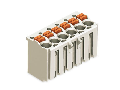 1-conductor female plug; 1.5 mm; Pin spacing 3.5 mm; 4-pole; 1,50 mm; light gray