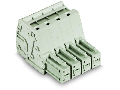 1-conductor female plug; 100% protected against mismating; direct marking; 10 mm; Pin spacing 7.62 mm; 2-pole; 10,00 mm; light gray