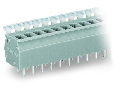 PCB terminal block; push-button; 2.5 mm; Pin spacing 5/5.08 mm; 9-pole; CAGE CLAMP; commoning option; 2,50 mm; gray