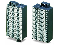 Matrix patchboard; 48-pole; Marking 1-48; Colors of modules: gray/white; Module marking, side 1 and 2 vertical; 1,50 mm²; dark gray