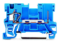 1-conductor/1-pin carrier terminal block; for DIN-rail 35 x 15 and 35 x 7.5; 4 mm; CAGE CLAMP; 4,00 mm; blue