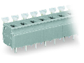 PCB terminal block; push-button; 2.5 mm; Pin spacing 7.5/7.62 mm; 2-pole; CAGE CLAMP; commoning option; 2,50 mm; gray