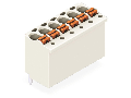 1-conductor THT female header; 1.0 mm  solder pin; straight; direct marking; 1.5 mm; Pin spacing 3.5 mm; 2-pole; 1,50 mm; light gray