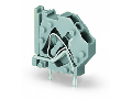 Stackable PCB terminal block; 4 mm; Pin spacing 5 mm; 1-pole; CAGE CLAMP; commoning option; 4,00 mm; green-yellow