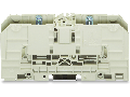 Stud terminal block; 70 mm; with 2 stud bolts M8; 70,00 mm; light gray