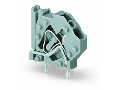 Stackable PCB terminal block; 4 mm; Pin spacing 5 mm; 1-pole; suitable for Ex-i applications; CAGE CLAMP; commoning option; 4,00 mm; blue