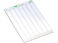 Labels; for laser printer; permanent adhesive; 9.5 x 25 mm; white