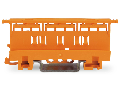Suport sina omega pentru clemele  221 Series - 6 mm; for DIN-35 rail mounting/screw mounting; orange