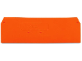 End and intermediate plate; 2 mm thick; orange