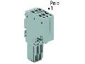 2-conductor female connector; 1.5 mm; 13-pole; 1,50 mm; gray