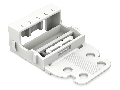 Suport pentru clema 221-415 ; 5-conductor terminal blocks; 221 Series - 4 mm; for screw mounting; white
