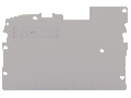 End and intermediate plate; 1 mm thick; gray