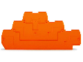 End and intermediate plate; 2 mm thick; gray