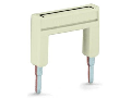Push-in type jumper bar; insulated; from 1 to 7; Nominal current 25 A; light gray