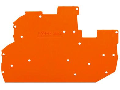 End and intermediate plate; 1 mm thick; orange