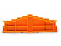 4-level end plate; plain; 7.62 mm thick; orange