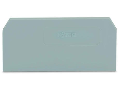 End and intermediate plate; 2 mm thick; gray