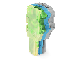 1-conductor female plug; 1.5 mm²; 3-pole; 1,50 mm²; green-yellow, blue, gray
