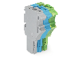 1-conductor female plug; 2.5 mm²; 3-pole; 2,50 mm²; gray, blue, green-yellow