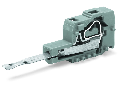 Testing plug module with contact stud; Pin spacing 5 mm / 0.197 in; 2,50 mm; gray