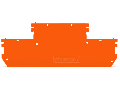 End and intermediate plate; 1 mm thick; orange
