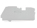End and intermediate plate; 1 mm thick; gray