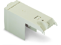 Protective cover; IP20; for high-current terminal blocks with 2 stud bolts M10; light gray