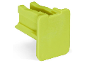 Finger guard; touchproof cover protects unused conductor entries; for 35 mm high-current tbs; yellow