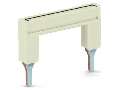Push-in type jumper bar; insulated; from 1 to 5; Nominal current 41 A; light gray