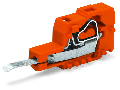 Testing plug module with contact stud; Pin spacing 5.08 mm / 0.2 in; 2,50 mm; orange