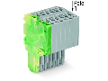 2-conductor female connector; 1.5 mm; 8-pole; 1,50 mm; green-yellow, gray