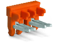 Ajacent jumper for switching lever; insulated; 7-way; Nominal current 30 A; orange