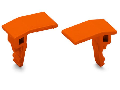 Lockout cap; for wire insertion and actuating opening; orange