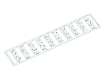 WMB marking card; as card; MARKED; 1 ... 9 (10x); Horizontal marking; snap-on type; white