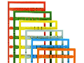 Mini-WSB marking card; as card; MARKED; 1, , 2, , 3, , 4, , 5, 47, , 48, , 49, , 50; not stretchable; Horizontal marking; snap-on type; light green